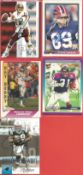 American Football collection 5 signed Trading cards from former NFL players Steve Tasker, Patrick
