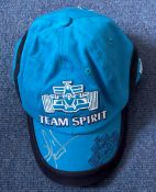 Motor Racing Nigel Mansell signed Team Spiritt cap. Nigel Ernest James Mansell, CBE (born 8 August
