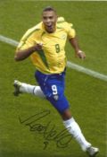 Ronaldo signed Brazil 12x8 colour photo. Ronaldo Luís Nazario de Lima ( born 18 September 1976),