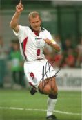 Alan Shearer signed England 12x8 colour photo. Alan Shearer CBE DL (born 13 August 1970) is an