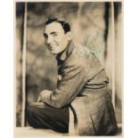 Pat O'Brien signed 10x8 sepia vintage photo dedicated with original Warner Bros personalised mailing