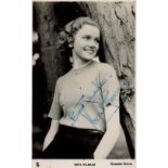 Nova Pilbeam signed 6x4 black and white postcard photo with original mailing envelope PM Wimbledon