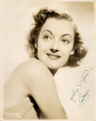 Joy Hodges signed 10x8 vintage sepia photo dedicated comes with original Universal Studios mailing