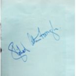 Richard Attenborough signed album page. Est.