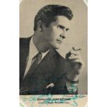 Edmund Hockridge signed 6x4 vintage black and white promo photo. Est.