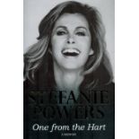 Stephanie Powers signed hardback book titled One From the Hart signature on the inside title page