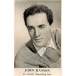 John Hanson signed 5x3 black and white promo photo dedicated. John Hanson (August 31, 1922 -