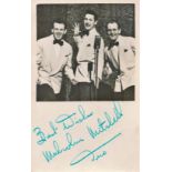 Malcom Mitchell signed 5x3 vintage black and white photo. Malcolm Mitchell (London, 9 November