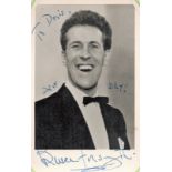 Bruce Forsyth signed 6x4 vintage black and white photo dedicated. Sir Bruce Joseph Forsyth-Johnson