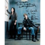 Thomas Dekker and Lena Headey signed 10x8 colour photo. Dedicated. Est.