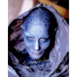 Virginia Hey signed 10x8 colour photo. Scratch across photo. Dedicated. Est.