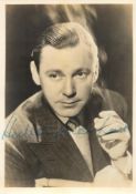Herbert Marshall signed 7x5 vintage black and white photo comes with original RKO studios mailing