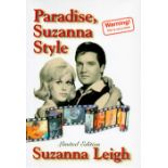 Suzanna Leigh signed paperback book titled Paradise Suzanna Style signature on the inside page