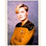 Denise Crosby signed 10x8 Star Trek colour photo pictured in her role as Lt Tasha Yar. Denise