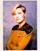 Denise Crosby signed 10x8 Star Trek colour photo pictured in her role as Lt Tasha Yar. Denise
