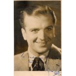 John Loder signed 8x5 vintage sepia photo dedicated with original mailing envelope dated 21 Dec