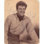 Russ Hamilton signed 10x8 vintage sepia photo dedicated. Russ Hamilton (19 January 1932 - 11 October