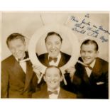 Yacht Club Boys signed 10x8 black and white vintage photo dedicated with original mailing envelope