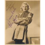 Helen Jepson signed 10x8 vintage sepia photo comes with original Samuel Goldwyn Studios mailing