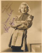 Helen Jepson signed 10x8 vintage sepia photo comes with original Samuel Goldwyn Studios mailing