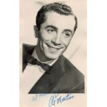 Al Martino signed 6x4 black and white vintage photo. Al Martino (born Jasper Cini; October 7, 1927 -