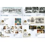 11 x 2019 FDCs with Stamps and Various FDI Postmarks including 2 x D-Day (different Stamps), 3 x