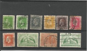 New Zealand pre 1915 stamps on stockcard. 10 stamps We combine postage on multiple winning lots