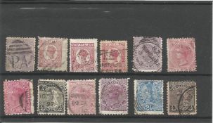 New Zealand pre 1935 stamps on stockcard. 12 stamps We combine postage on multiple winning lots