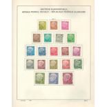 West Germany used Stamps in A Schaubek Album containing approx. 1100 West German Stamps from 1950s