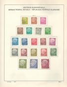 West Germany used Stamps in A Schaubek Album containing approx. 1100 West German Stamps from 1950s