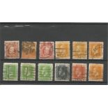 New Zealand pre 1915 stamps on stockcard. 12 stamps We combine postage on multiple winning lots