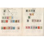 Hong Kong used Stamps on 2 x Album Leaves and 2 x Stockcards with Stamps from 1862 onwards all