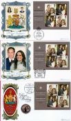 6 x Benham Royal Wedding FDCs with Stamps and FDI Postmarks Commemorating The Royal Wedding of HRH