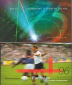 GB prestige booklet collection. 2 included. BBC75 and 1996 European Football championship. Good We