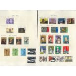 GB stamps on 4 loose album pages, covering 1971-1973. 40, stamps. Good condition. We combine postage