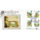 Benham FDC The Ironbridge Gorge Museum (BLCS 43) 1989 with Stamps and FDI Postmark good condition We
