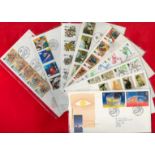 9 x FDCs with various designs Stamps and FDI Postmarks including The 800th Anniversary City Of