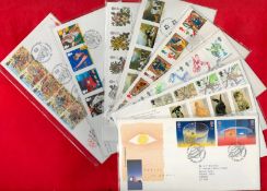 9 x FDCs with various designs Stamps and FDI Postmarks including The 800th Anniversary City Of