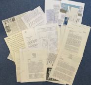 WW2 RAF Collection of 7 Hand signed Letters, and more printed Signatures. Some TLS, Others