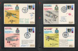 WW2 Superb RAF Collection of 51 Signed Squadron Series Flown FDC s, Complete Set in RAF Folder 40