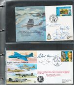RAF Collection Relating To Canberra s, Includes Signed FDC s, Unsigned Photos, Clippings Etc.