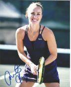 Martina Hingis signed 10x8 colour photo. Swiss former professional tennis player. She is the first