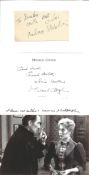 Dracula collection includes Michael Gough signed 6x4 card, Melissa Stribling 4x3 signed card