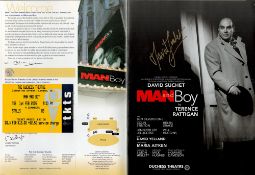 David Suchet signed Man and Boy programme at the Duchess Theatre stunning signature on the inside