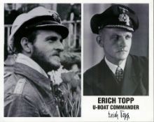 Erich Topp U-Boat Commander signed 10x8 black and white photo. Erich Topp (2 July 1914 – 26 December