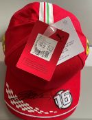 Charles Leclerc signed Ferrari Formula One Puma Cap. Charles Marc Herve Perceval Leclerc born 16