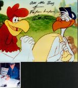 Bill Farmer voice of Goofy and Foghorn Leghorn signed 10x8 animated colour photo. Bill Farmer (
