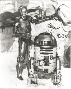 Kenny Baker signed Star Wars R2-D2 10x8 black and white photo inscribed Beep! R2-D2. Kenneth