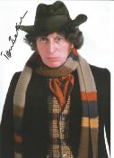 Tom Baker signed Dr Who 12x8 colour photo. Thomas Stewart Baker (born 20 January 1934) is an English
