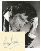 Oliver Reed 5x4 signed album page and stunning 10x8 black and white photo. Robert Oliver Reed (13